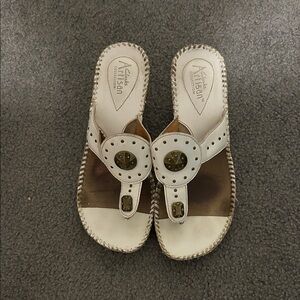 Clark’s White Artisan Collection Sandals